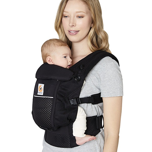 ErgoBabyCarrier SG �����ץ� ���եȥե�å��� ���˥����֥�å� ���ѥ��С��դ�3�����å� / �֥�å����ȥ饤�ס�����SG�����ѥ��С�+�����ѥåɡ�