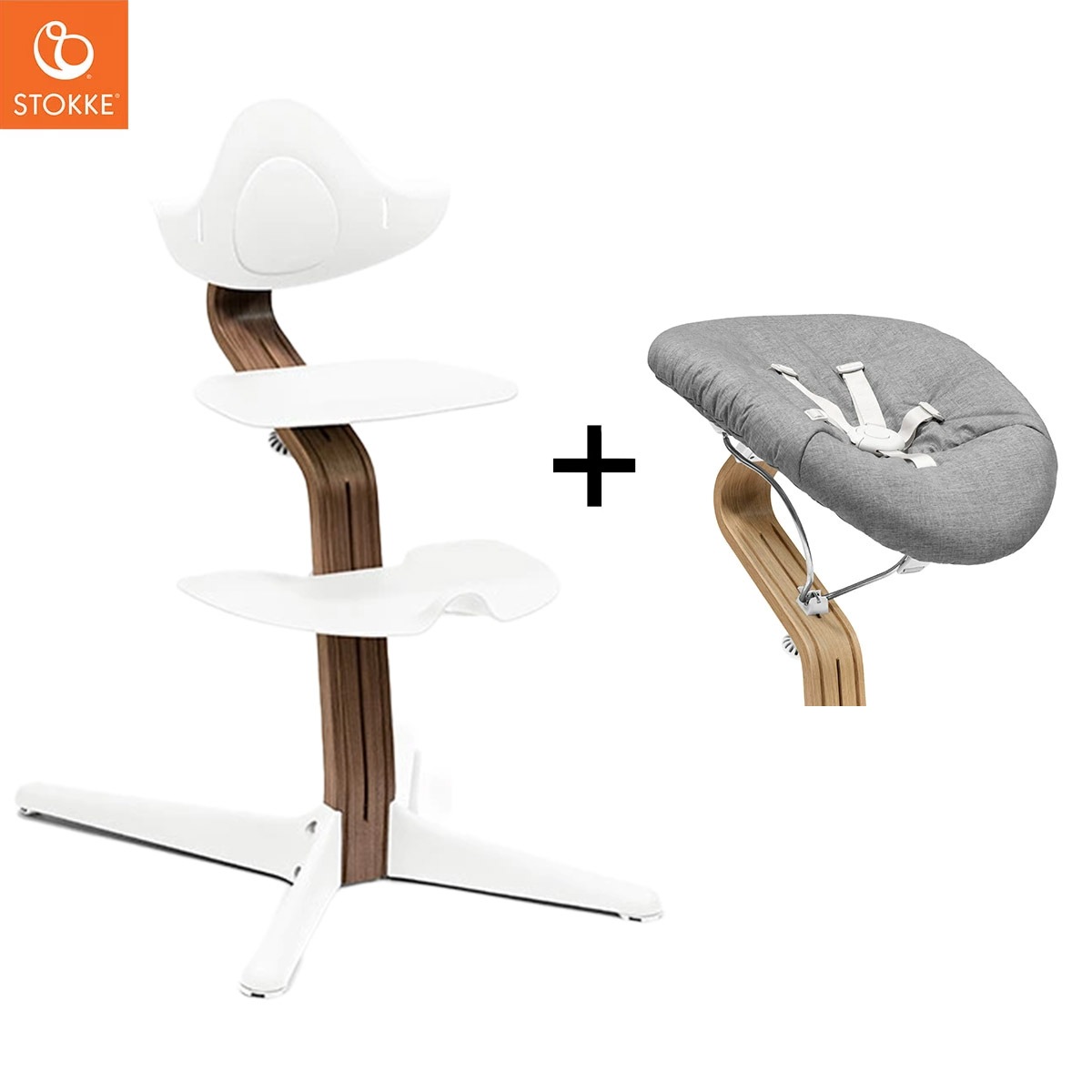 STOKKE ストッケ ノミチェア ＋ ニューボーンセット / ウォールナット 