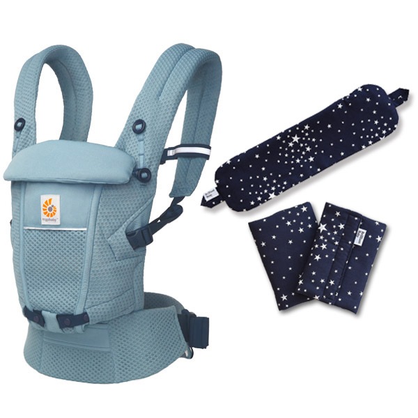 ErgoBabyCarrier SG ץ եȥեå 졼ȥ֥롼 ѥСդ3å / ȥͥӡSGѥС+ѥåɡ