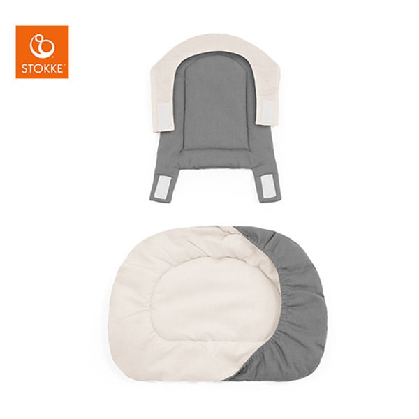 ストッケ ノミ チェア 純正ガード＋クッション付 クリーニング済 ストッケ STOKKE ノミ クッション グレーサンド （リバーシブル