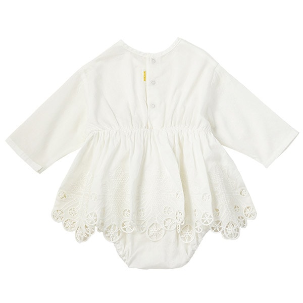 マールマール｜ボディスーツ｜スカーフホワイト-ブリべビ通販