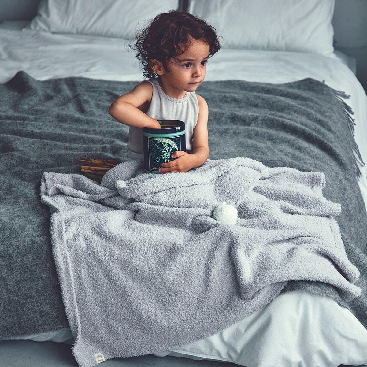 MARLMARL フードブランケット / new アイスグレー ｜ マールマール