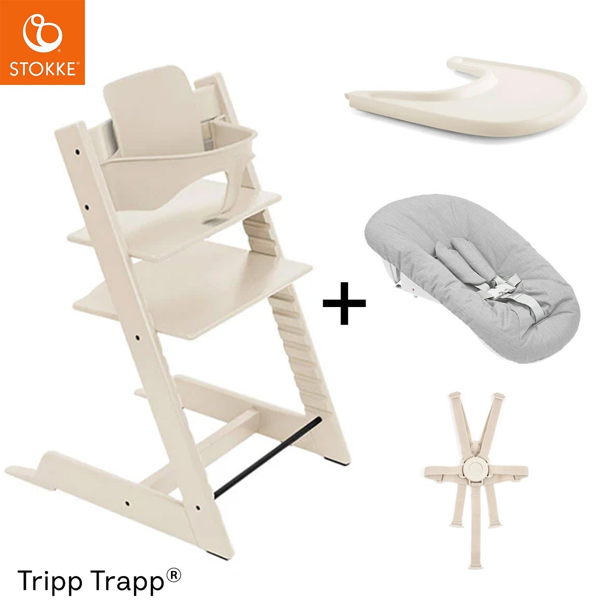 STOKKE ストッケ 【5 in1 新生児セット】 トリップトラップ + ニュー 