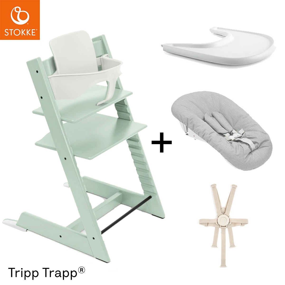 STOKKE ストッケ 【5 in1 新生児セット】 トリップトラップ + ニュー