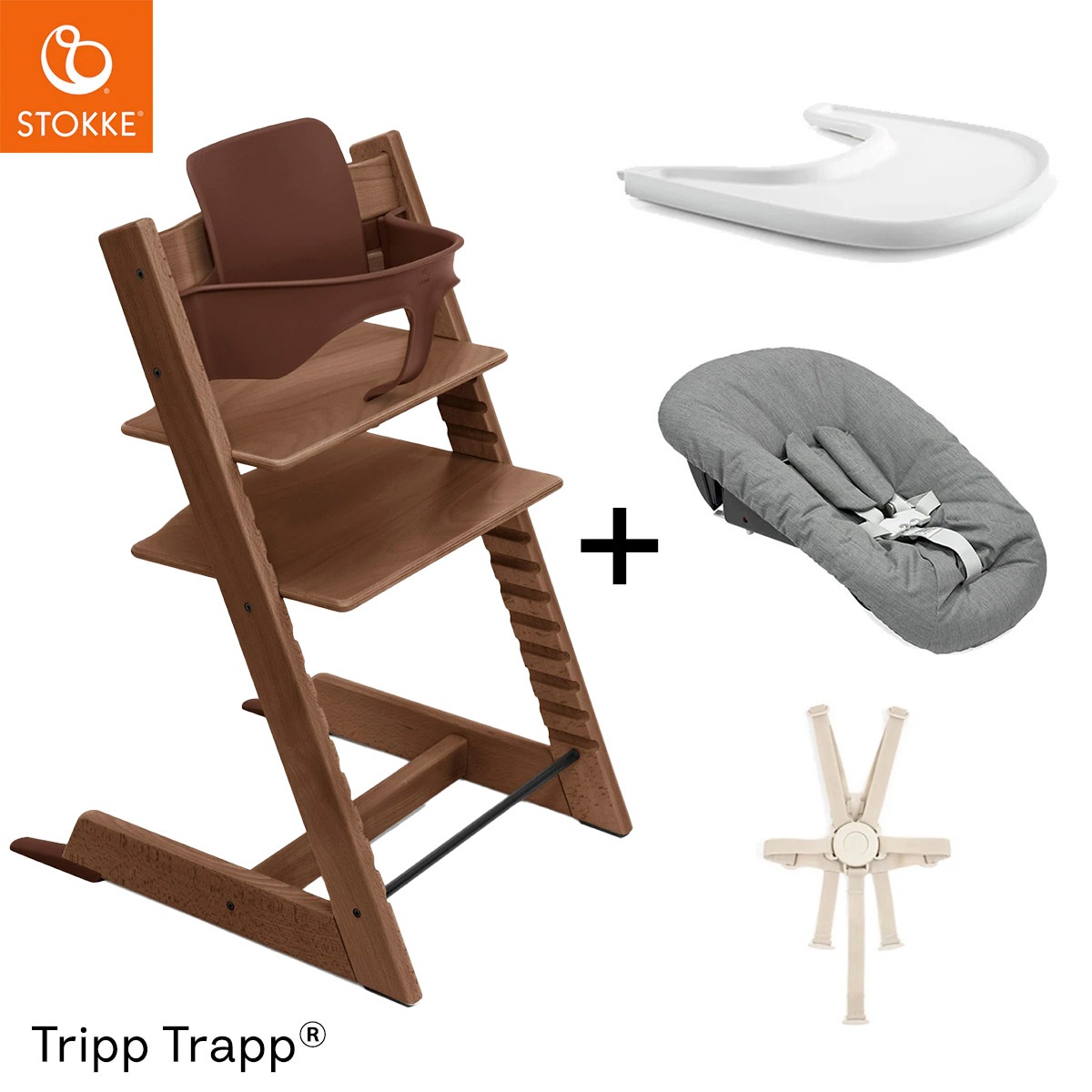 STOKKE ストッケ 【5 in1 新生児セット】 トリップトラップ + ニュー