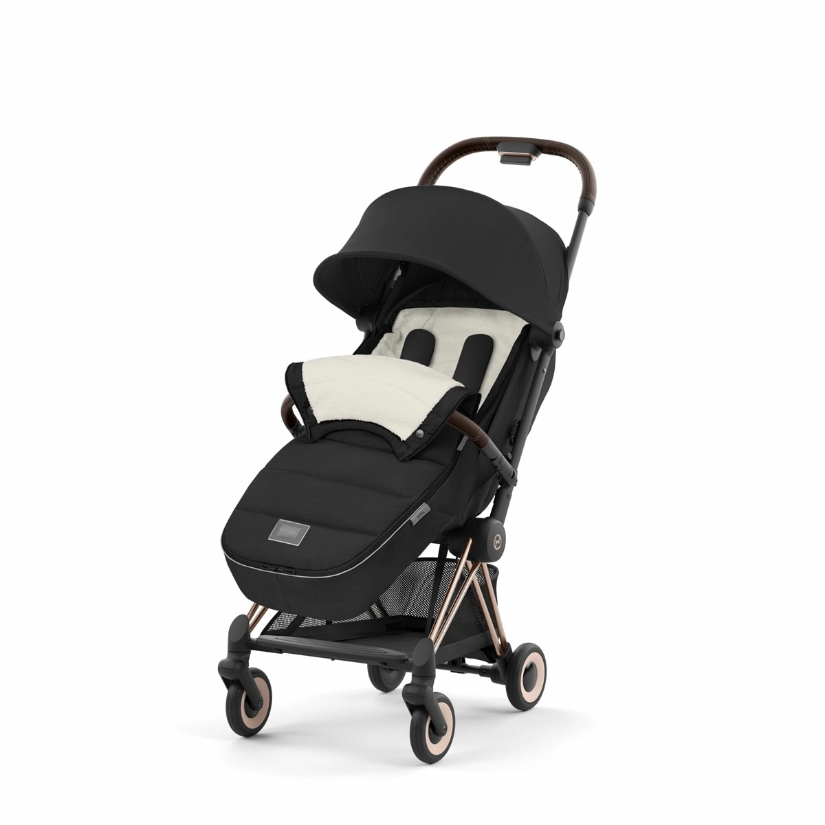超美品！サイベックス プラチナム フットマフ セピアブラック【全シリーズ対応】 cybex サイベックス プラチナム フットマフ / セピアブラック