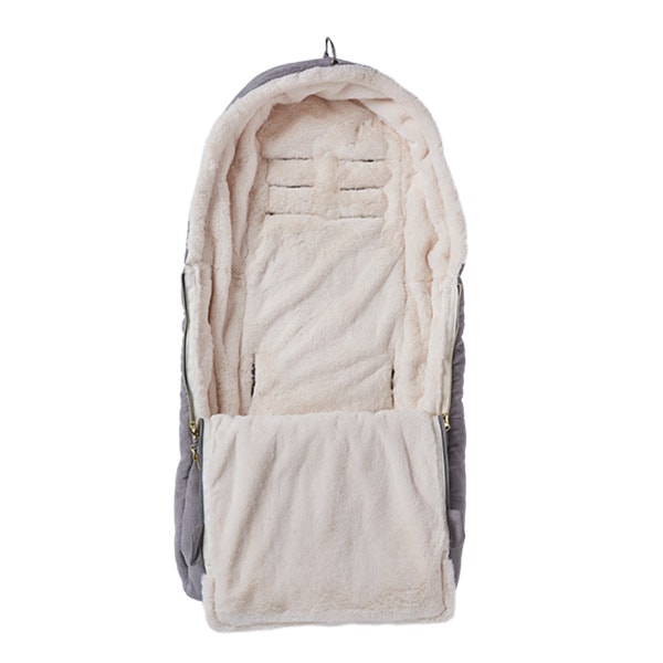 【美品】AIRBUGGY フットマフ TOPLINE スエードバニラ 美品】AIRBUGGY フットマフ トップライン バニラ 直営店限定カラー