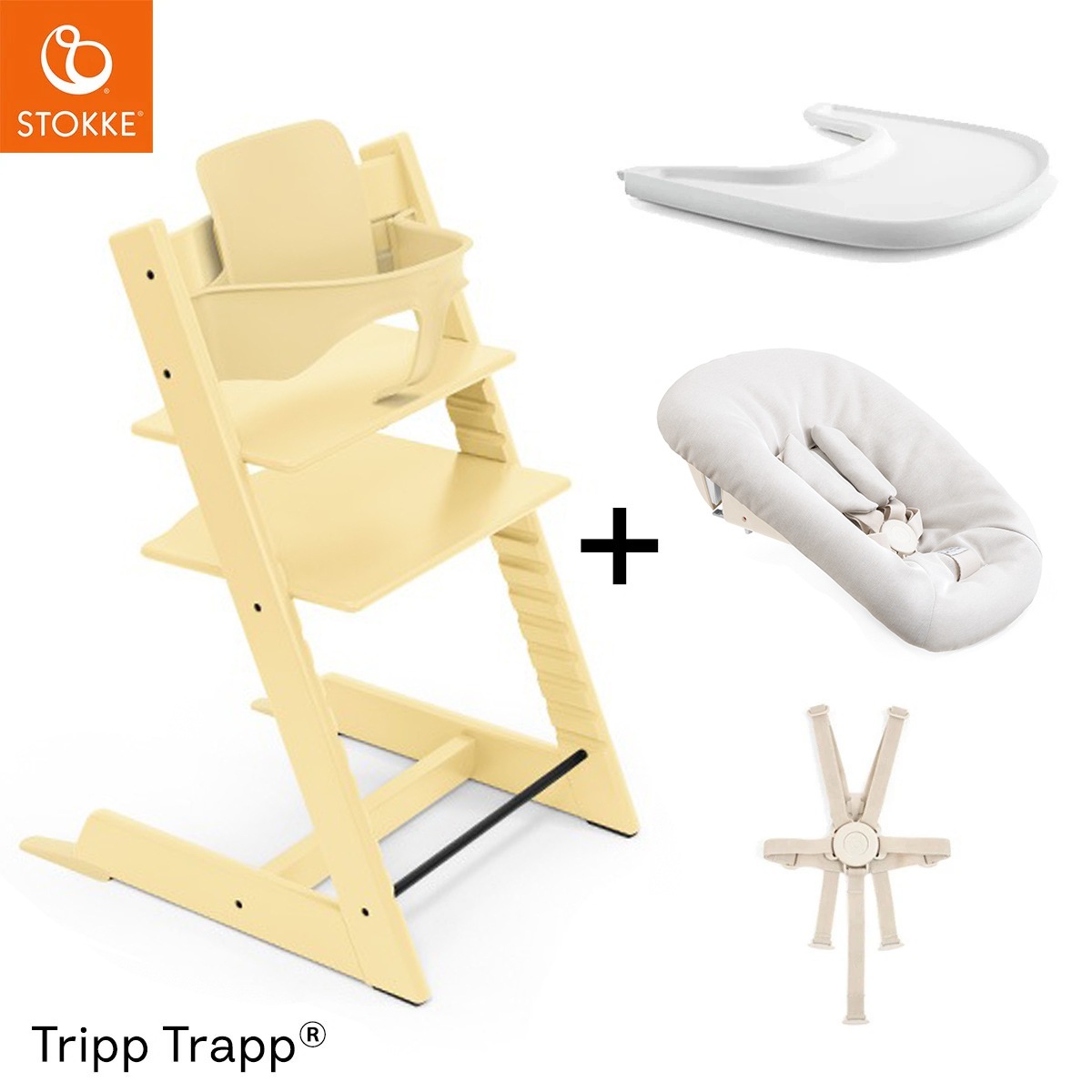 stokke ストッケ トリップトラップ ウィートイエロー ベビーセット