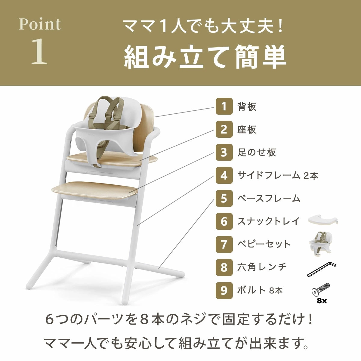 サイベックス（cybex）｜レモ 3-IN-1 / サンドホワイト ｜ ブリベビ