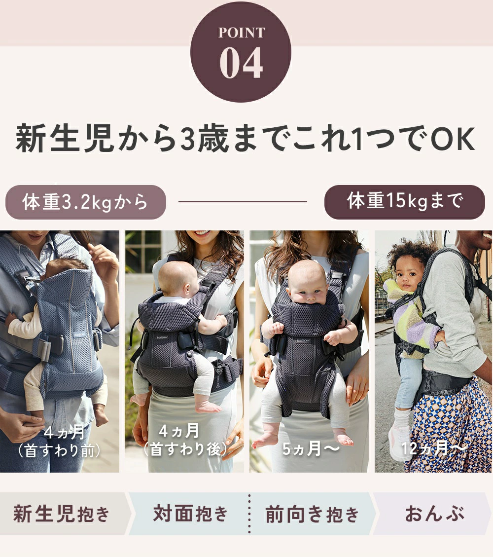 BabyBjorn ベビーキャリア ONE KAI Air / グレージュ ｜ BABY BJORN