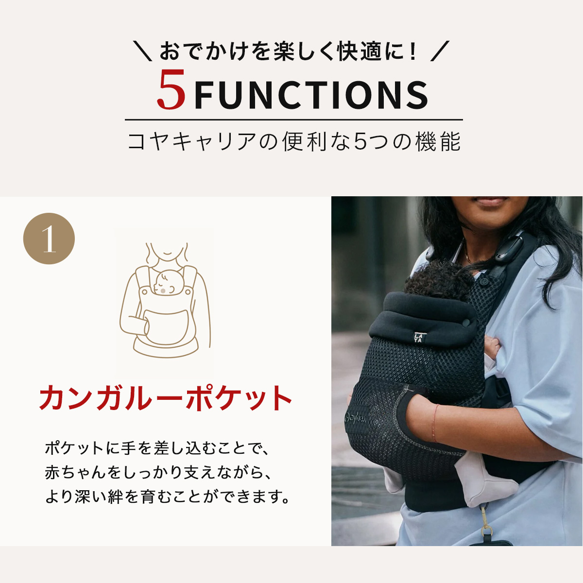 cybex サイベックス ラヤ キャリア / フォググレー ｜ ブリベビ