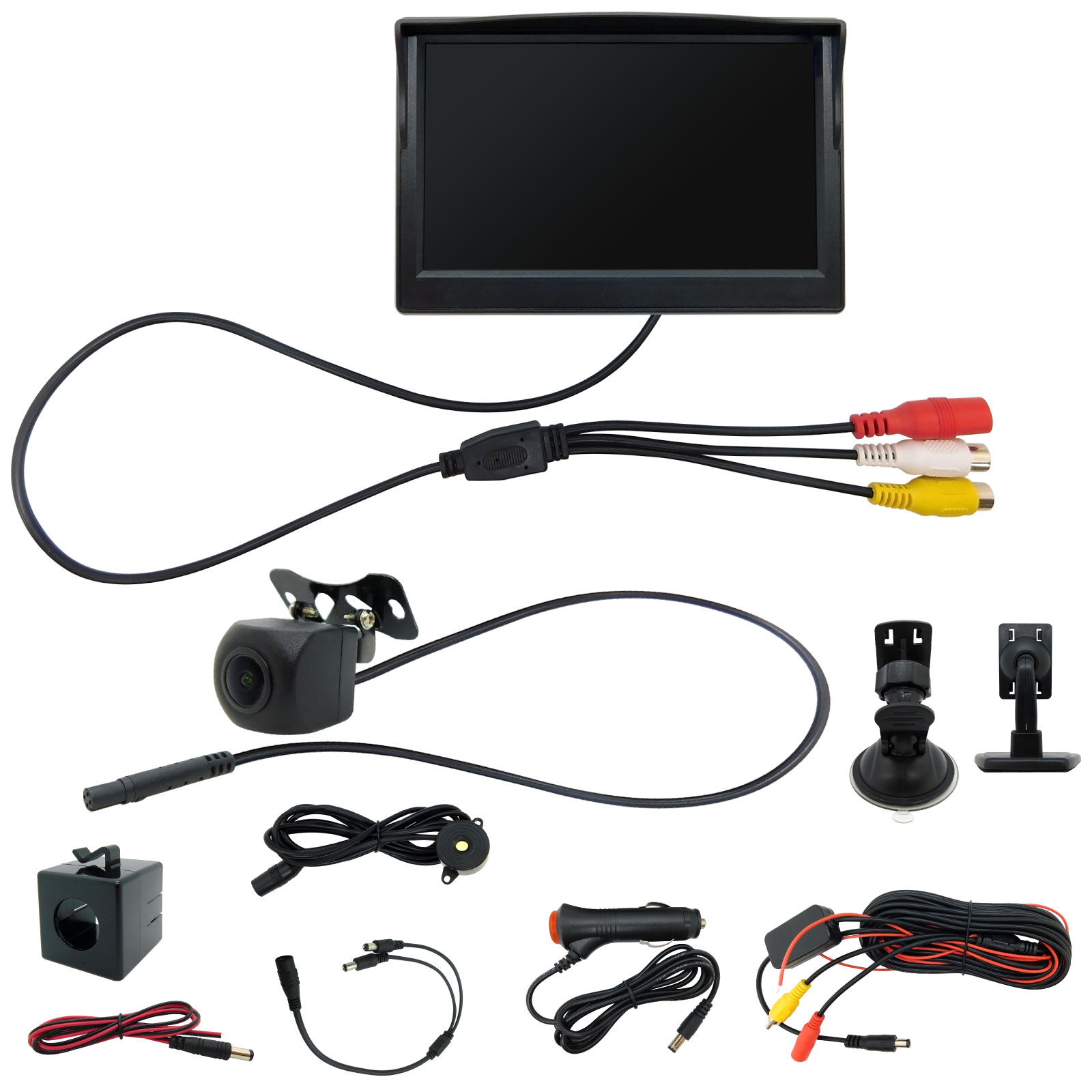 200 万画素 AI機能搭載 5インチLCDバックカメラセット [CAR-S-BACKAI