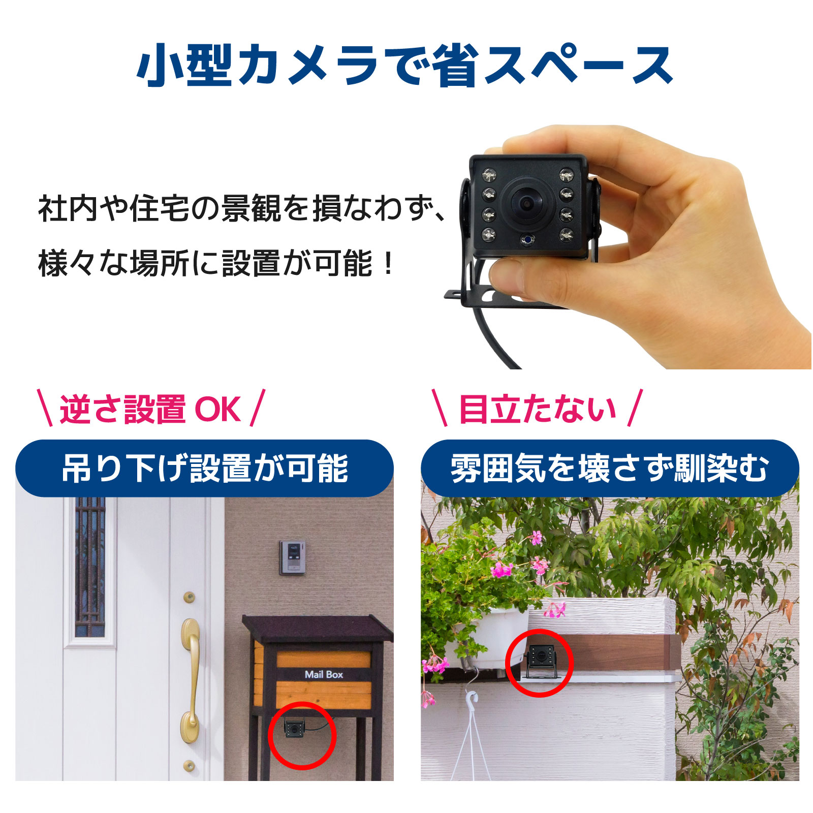 AI機能付き ワイヤレス200万画素(3台)カメラ・7インチモニター録画機一
