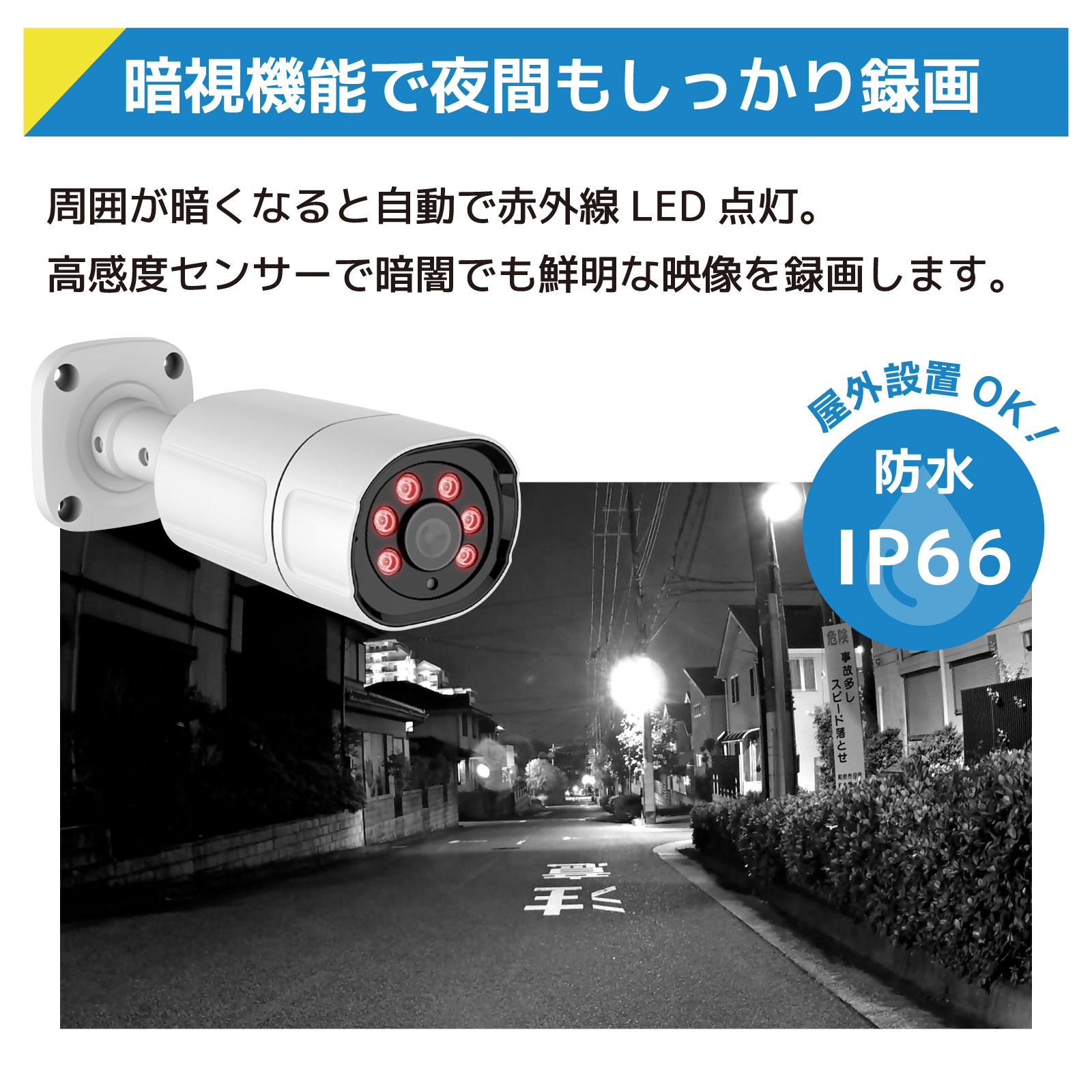 ワイヤレス300万画素(2台)カメラ・12.5インチモニター録画機(2TB付)一