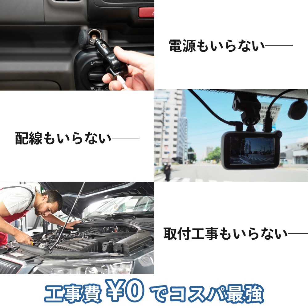 Peta Cameシリーズ】ソーラー充電ドライブレコーダー FHD 連続10時間