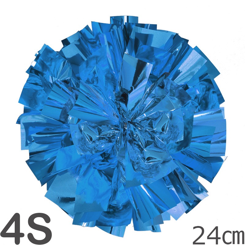 4Sサイズ 単色ポンポン 青 持ち手ひも付 | ポンポン,ONEカラー