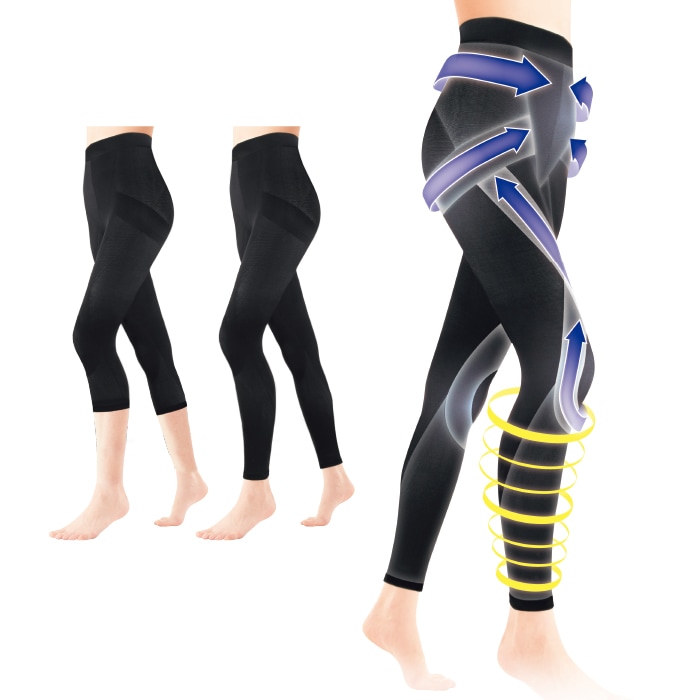 らくらくテーピングスパッツ ロコアップ3枚セット(10分×2枚・7分×1枚)