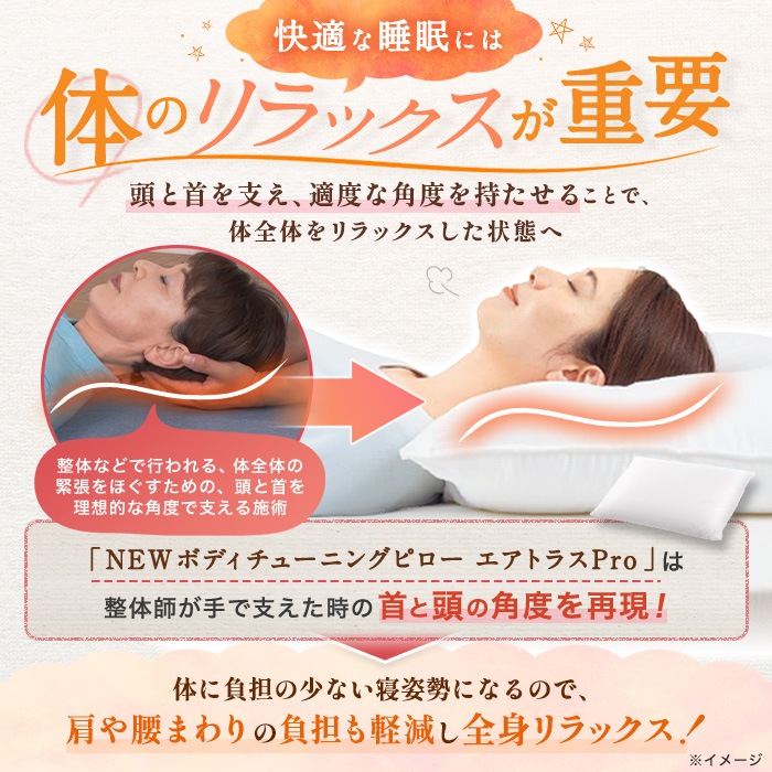 【単品購入用】整体・トレーナー監修 NEWボディチューニングピロー エアトラスPro