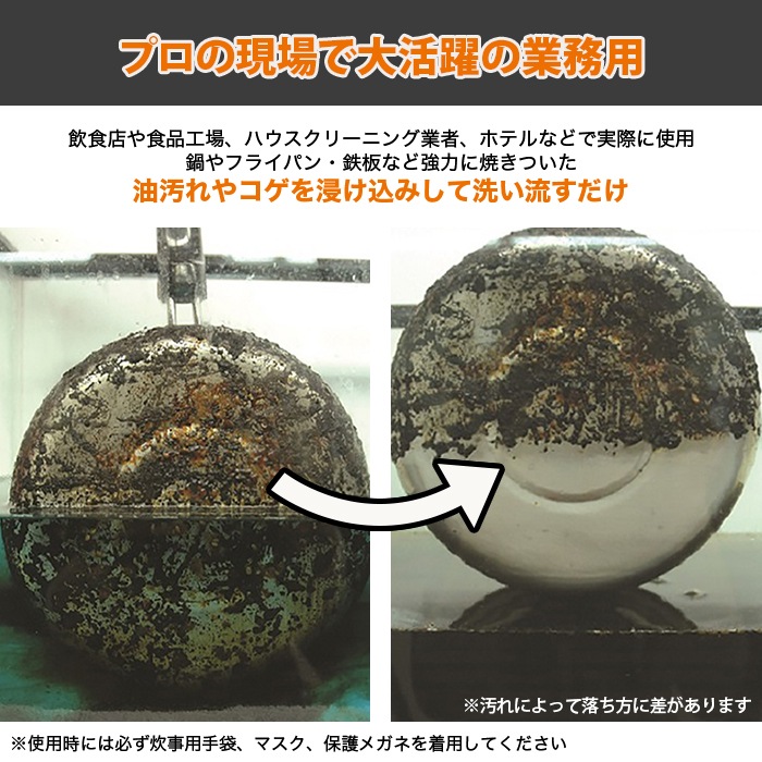 業務用コゲ・油汚れ用強力クリーナー コゲ取り爺さん