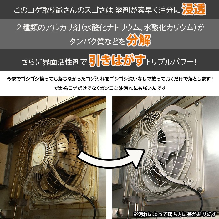 業務用コゲ・油汚れ用強力クリーナー コゲ取り爺さん