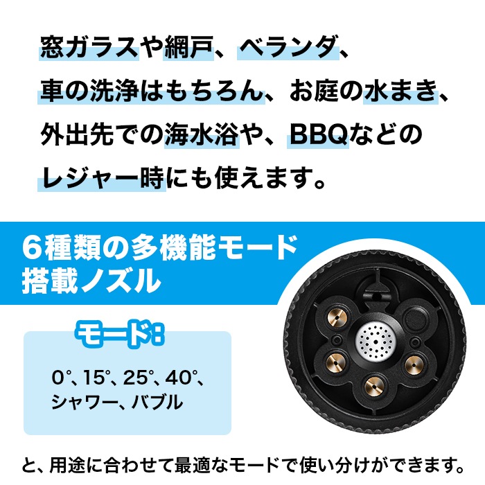 コードレス高圧洗浄機ワンダーショット