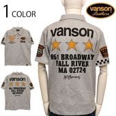 VANSON Х󥽥 ȥץ륹 ɽ ŷ Ⱦµ ݥ  NVPS-2202 GRAY