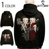 NEVERMIND �� BETTY BOOP ŷ�ȤȰ��� �٥ƥ��֡��� �� �ɽ� ɽ���� ���ࡼ�� �� ΢�ե��� �ܥ�ǥ��� FULL ZIP Ĺµ�ѡ����� �� BBN-2524 ��