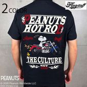 SNOOPY �� Flag Staff PEANUTS HOT ROD TEE �� 462041 ��