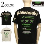 VANSON �� Kawasaki �쥤��ܡ��饤�� �� ���꡼������ ���� �ɽ� ŷ�� Ⱦµ T����� �� KMV-2601 ��