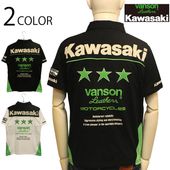 VANSON �� Kawasaki ���꡼������ ���� �ɽ� ŷ�� Ⱦµ �ݥ������ �� KMV-2604 ��