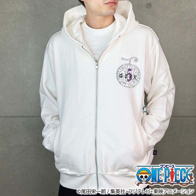【ほぼ未使用】絡繰魂×ONE PIECEルフィギア5 ワンピース パーカー L 絡繰魂 × ONE PIECE ルフィ ギア5 パーカー （ 243025 ） | 和柄