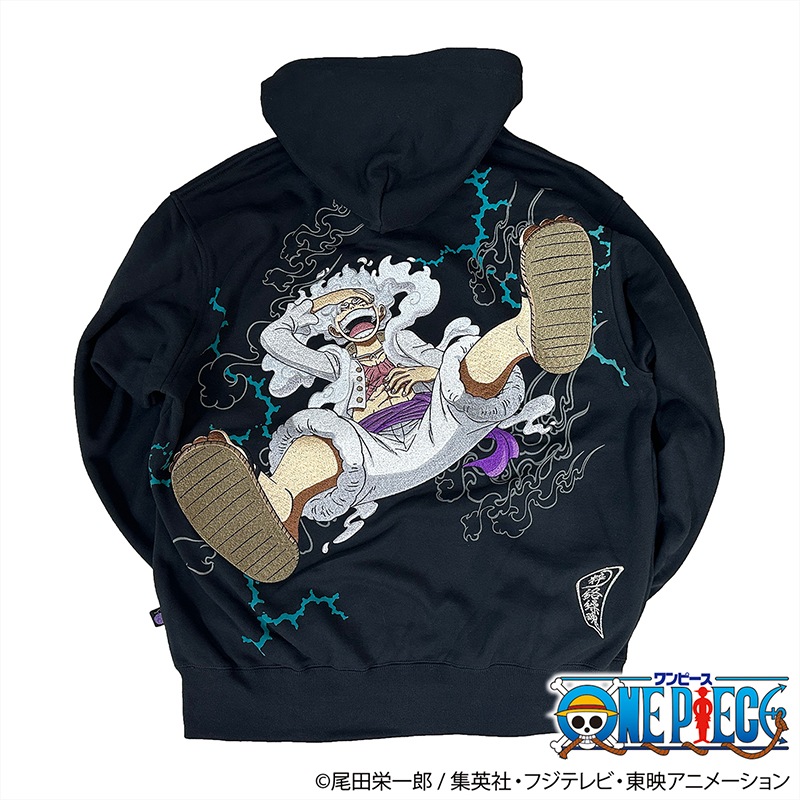 絡繰魂 × ONE PIECE ルフィ ギア5 パーカー （ 243025 ） | 和柄