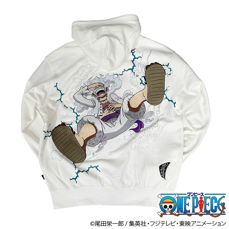 【即完売モデル】絡繰魂☆ワンピースギア5ルフィ両面刺繍ジップアップパーカー 希少 45755_thumbnail.jpg
