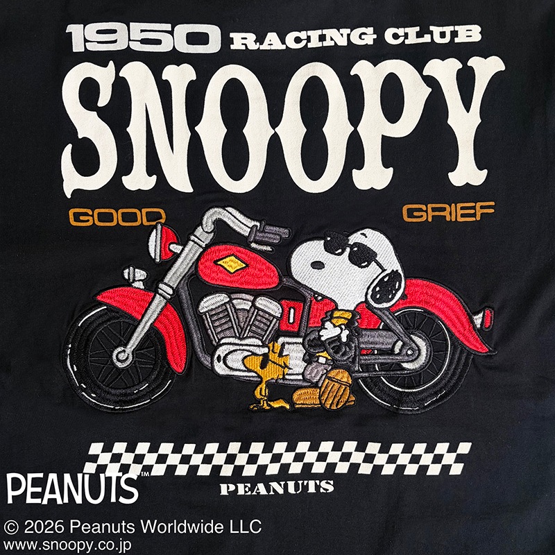 SNOOPY �� Flag Staff PEANUTS RACING TEE �� 462031 ��