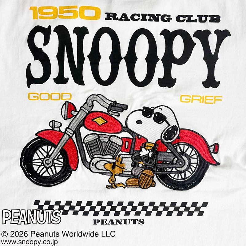 SNOOPY �� Flag Staff PEANUTS RACING TEE �� 462031 ��