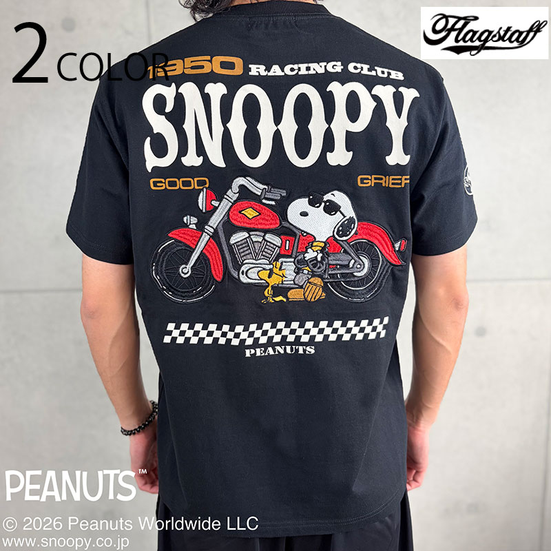 SNOOPY �� Flag Staff PEANUTS RACING TEE �� 462031 ��