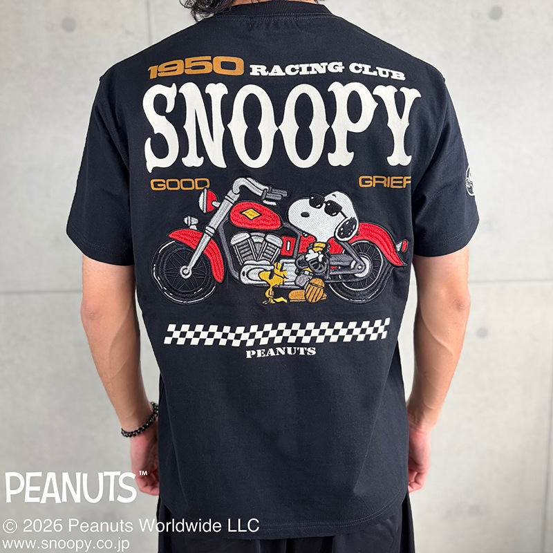 SNOOPY �� Flag Staff PEANUTS RACING TEE �� 462031 ��