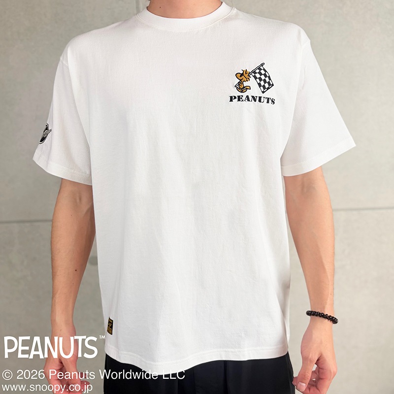 SNOOPY �� Flag Staff PEANUTS RACING TEE �� 462031 ��
