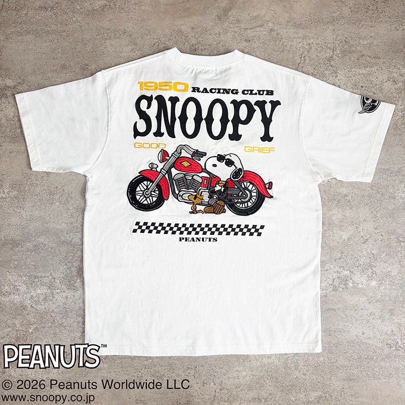 SNOOPY �� Flag Staff PEANUTS RACING TEE �� 462031 ��