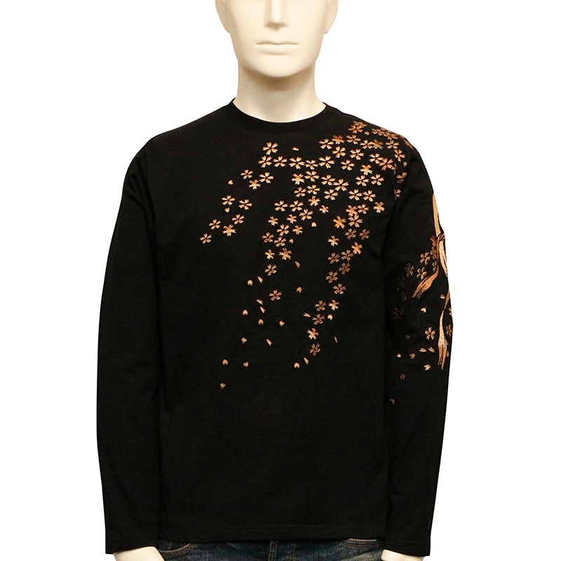 【極美品】Y-3 FEATHER NYLON ナイロン長袖カットソーTシャツ黒S MEN ナイロンベアスムース 半袖Tシャツ ネイビー