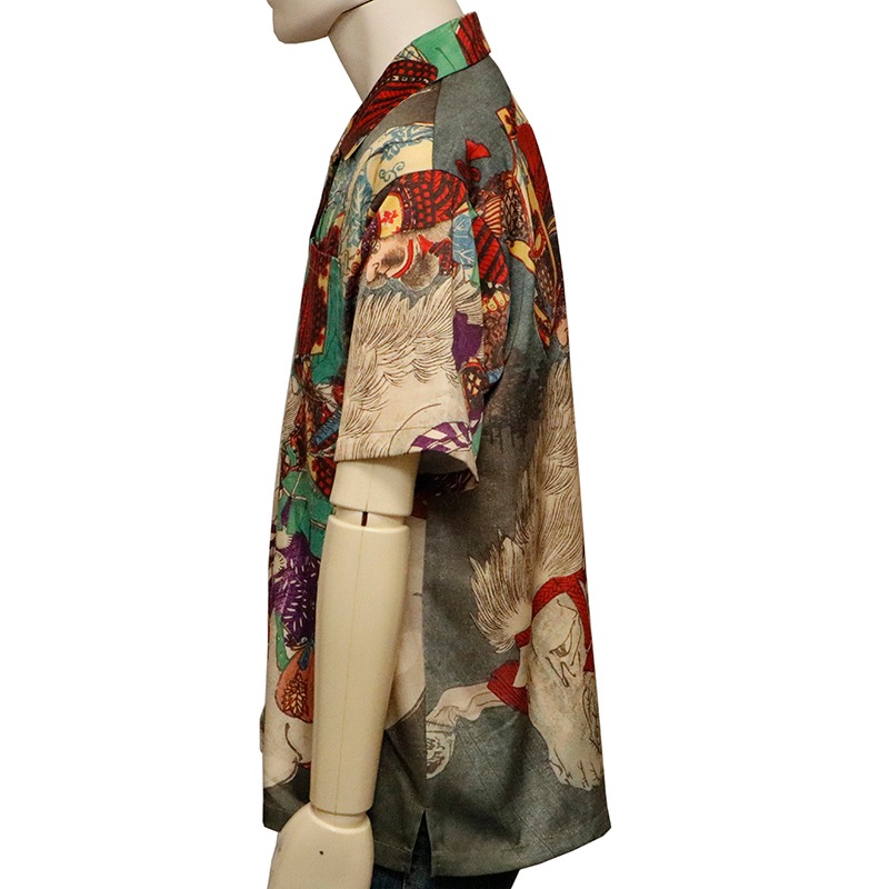 絡繰魂 からくりだましい 戦国 浮世絵 和柄 アロハ シャツ （ 252052