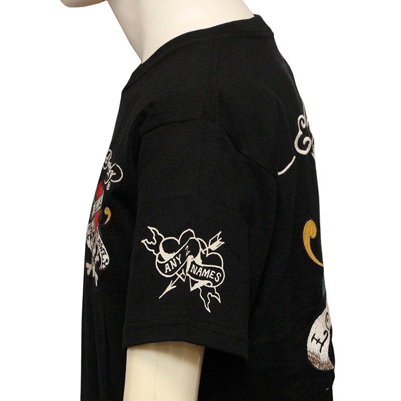 ED HARDY エドハーディー ラブキル 刺繍 半袖 Tシャツ （ EDH