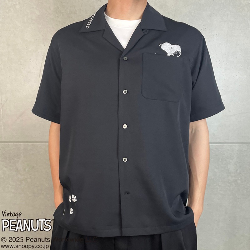 SNOOPY×絡繰魂 SAKURA 半袖 シャツ （ 252055 ） | 和柄ブランド,絡繰