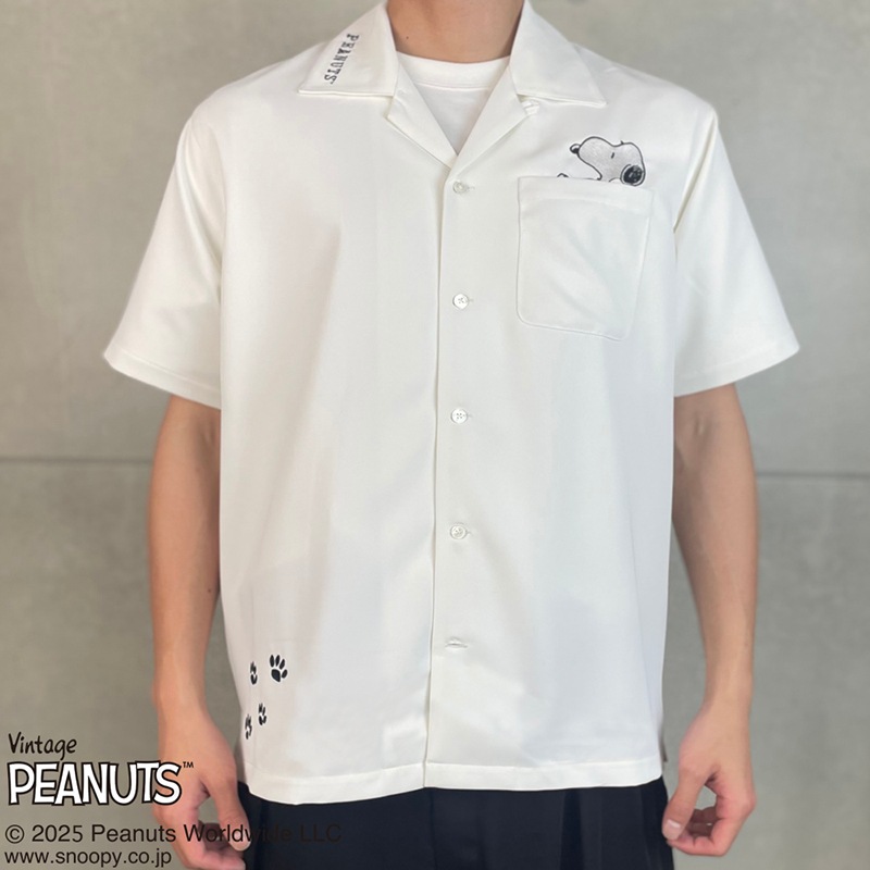 SNOOPY×絡繰魂 SAKURA 半袖 シャツ （ 252055 ） | 和柄ブランド,絡繰