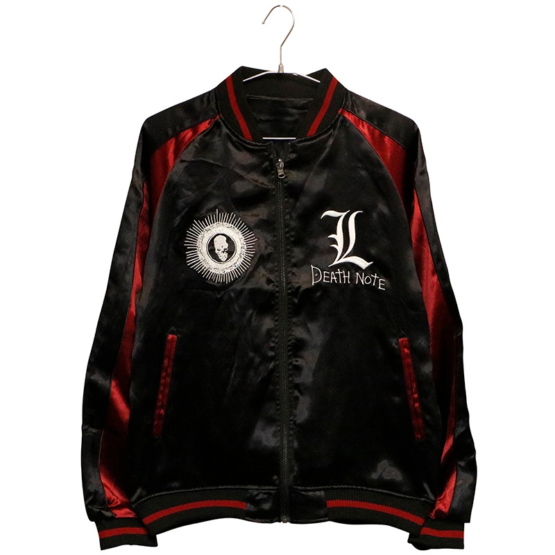 P.N.UNDERGROUND × DEATH NOTE エル 刺繍 リバーシブル スカジャン