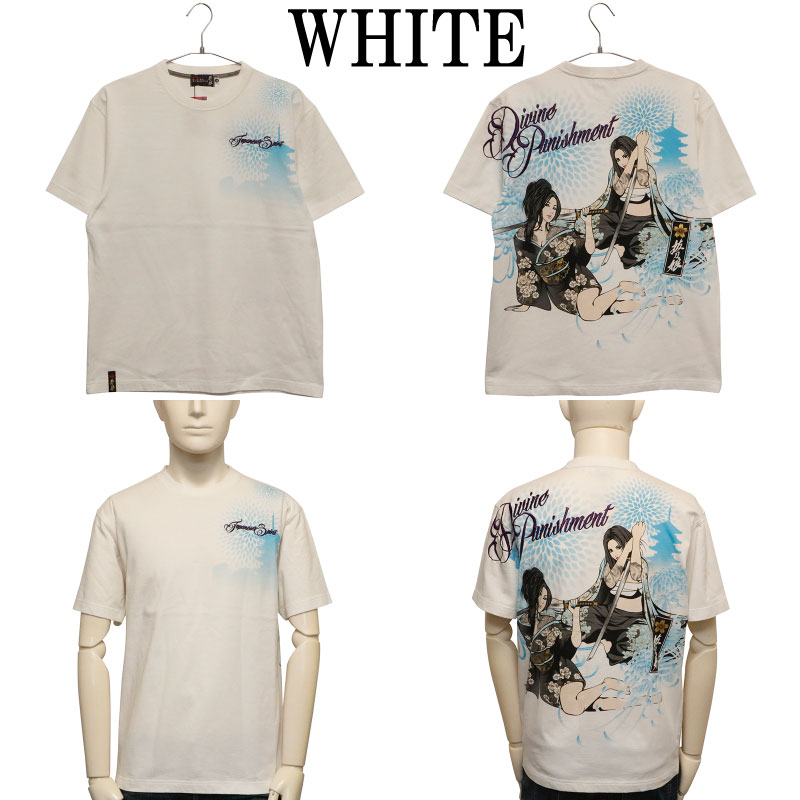 抜刀娘 ばっとうむすめ 麗しの2人娘 柄 和柄 半袖Tシャツ ( 242127