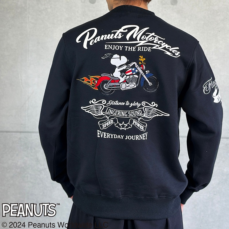 SNOOPY×Flagstaff MOTORCYCLE トレーナー ( 443072 SNOOPY×Flagstaff MOTORCYCLE トレーナー ( 443072