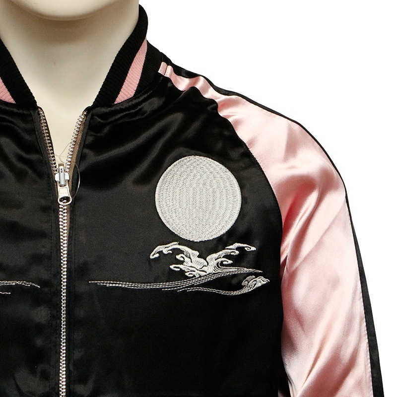 JAPANESQUE ジャパネスク 月兎 柄 刺繍 和柄 リバーシブルスカジャン