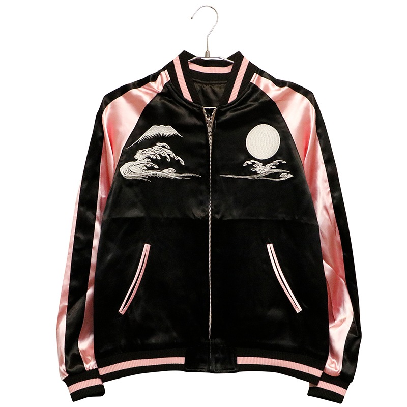 JAPANESQUE ジャパネスク 月兎 柄 刺繍 和柄 リバーシブルスカジャン