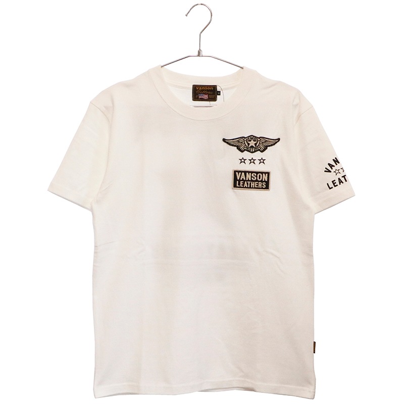 VANSON バンソン ワンスター 刺繍 天竺 半袖 Tシャツ （ NVST